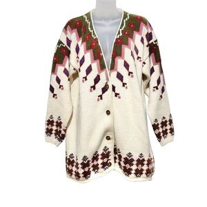 Woolrich Western Patterned Cotton Cardigan